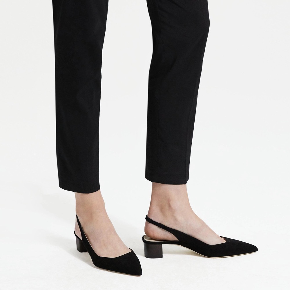 Theory Suede Slingback Block Heels – Size 40 (US 9.5/10)
